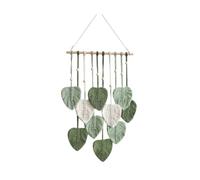 Ujjdwiurgh Chic Piuma Boho Macramé Decorazione Murale Fatto a Mano Nappa Tessuto Parete Arte Foglio Arazzo Facile da Installare Facile Da Usare A