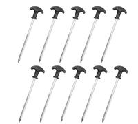 Ujjdwiurgh Chiodi per Tende da All'Aperto Chiodi A Terra Filettati A Mano A Forma di T Chiodi per Corda Antivento Chiodi in Acciaio per Tettoia Facile Installazione