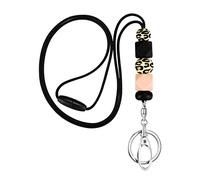 Ujjdwiurgh Cordini per insegnanti per badge identificativi per adolescenti cordini in silicone con perline per chiavi per donne, infermiere, impiegati in ufficio