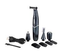 Ujjdwiurgh Epilatore Elettrico Falciatrice Sopracciglio 4-in-1 Ricaricabile Nero ABS Corpo Femminile Rimozione Dei Capelli Mini Rasoio Indolore