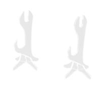 Ujjdwiurgh Espositore per bacchette, espositore a 2 ripiani, per spade laser e bacchette, trasparente