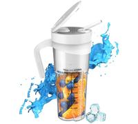 Ujjdwiurgh Frullatore portatile frullatore di succo elettrico miscelatore portatile ricaricabile per frullati frullatore di frutta riutilizzabile facile da usare
