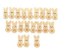 Ujjdwiurgh Gettoni di Pasqua Gettoni premio pasquale, set premio uova in legno facile installare facile da usare A