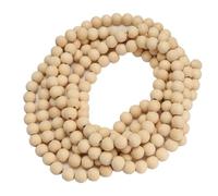 Ujjdwiurgh Ghirlanda natalizia in legno naturale da 2,8 m, perfetta per rustiche fattorie naturali