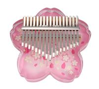 Ujjdwiurgh Kalimba Acrilico 17 Trasparente Kalimbas Principiante Pollice Pianoforte Professionale Musica Tastiera Strumento con Petali Facile da Installare Facile da Usare
