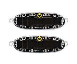 Ujjdwiurgh Luce Stroboscopica Solare LED per Auto, Luce Stroboscopica Solare