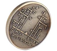 Ujjdwiurgh Monete commemorative CW Morse Code Coin CW Training Coin Morse Code Moneta per principianti appassionati di radio