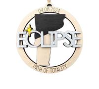 Ujjdwiurgh Ornamento 'Eclissi Solare 2024, Decorazioni 'Eclissi Solare 2024, Souvenir 'Eclissi 2024 C