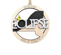 Ujjdwiurgh Ornamento 'Eclissi Solare 2024, Decorazioni 'Eclissi Solare 2024, Souvenir 'Eclissi 2024 D