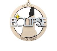 Ujjdwiurgh Ornamento 'Eclissi Solare 2024, Decorazioni 'Eclissi Solare 2024, Souvenir 'Eclissi Solare 2024 B