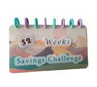 Ujjdwiurgh Raccoglitore per 52 settimane di denaro, riutilizzabile, organizer per risparmiare denaro