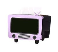 Ujjdwiurgh Scatola per fazzoletti TV multifunzionale creativa supporto per scatola per fazzoletti con fessura per cellulare, decorazione portafazzoletti per casa, 20 x 15 x 15 cm