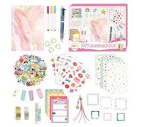 Ujjdwiurgh Set di Diari Fai-Da-Te, Set di Forniture per Album e Diari, Cose Alla Moda per Ragazze Adolescenti per Regalo per Ragazze di Compleanno, Rosa Facile da Usare Alta Qualità