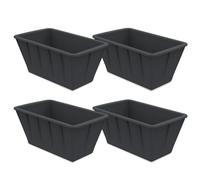 Ujjdwiurgh Stampo per cubetti di ghiaccio extra larghi, set di 4 stampi per ghiaccio in silicone per vassoio per ghiaccio, contenitori per cubetti di ghiaccio riutilizzabili per congelatore, colore