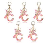 Ujjdwiurgh Tipo C, con Lettera Rosa alla Moda, con, Ciondolo in Epossidico