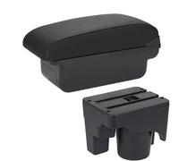 UJNHEQ Bracciolo per Auto Scatola Portaoggetti per Bracciolo Auto Dettagli Interni per Golf 6 5 Mk6 MK5 per Jetta 5 per Sagitar(C2 Black Line No USB)