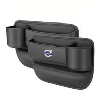 UJNVDXZE Organizer Auto in PU per Volvo V50 2004-2012,Scatola Portaoggetti Console Auto Tasca Laterale Portaoggetti Accessori,Black