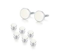 UJOY Gemelli Tieclips - Set di portachiavi da uomo con confezione regalo