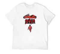 Ujoya 1980S Japanimation Anime Film Akira T-Shirt Short Sleeved Mens T Shirt White XL