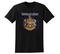 Ujoya Emerson Lake Palmer Live Mens T-Shirt Unisex Mens Black XXL