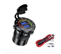 UK 12V Dual-Usb 4.8A Veloce Caricabatteria Auto Alimentazione Hub Presa W/LED