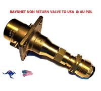 UK Baionetta Adattatore Per Fill Australiano Gas Gpl Bottiglia Con Non Ritorno