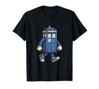 UK Blue Police Call Box come personaggio a fumetti 2 - Fan Fun Maglietta