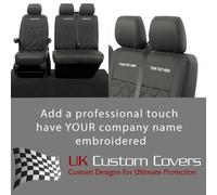 UK Custom Covers Sc209BAD6EM Coprisedile Anteriore Seat T6 T6.1 In Ecopelle Nera