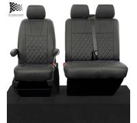 UK Custom Covers Sportline Kombi Front Seat Cover Leatherette 1167 Nero