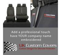 UK Custom Covers Vw Transporter T6/T6.1 Coprisedili Anteriori Nero 2015-2024