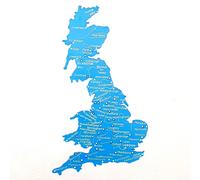 UK Gran Bretagna Stampo Mappa 1-5 Milioni Scala Tracciante Città Fiumi