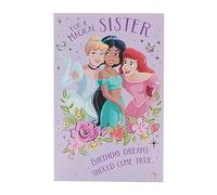 UK Greetings Biglietto di auguri Disney per sorella - Magical Princess Design