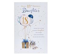 UK Greetings Biglietto di auguri per il 18° compleanno della figlia, per il 18° compleanno, per lei, per figlia