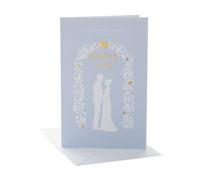 UK Greetings Biglietto di auguri per matrimonio per una coppia speciale, design sagoma della gamma Thinking of You