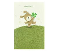 UK Greetings Biglietto di buona fortuna per lui/lei/amiche, design verde