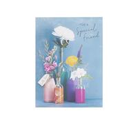 UK Greetings Biglietto di compleanno per lei/amica, motivo fiori in vaso