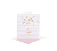 UK Greetings Biglietto di compleanno per lei, Rosa