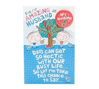 UK Greetings Biglietto di compleanno per marito, design dolce con distintivo