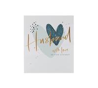 UK Greetings Biglietto di compleanno per marito, motivo cuori