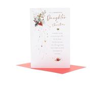 UK Greetings Biglietto di Natale per figlia, design sentimentale