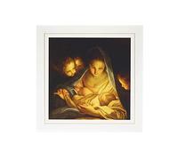 UK Greetings Biglietto di Natale religioso, design tradizionale della Vergine Maria e Gesù Bambino, biglietto di Natale religioso, biglietto di Natale con Gesù multicolore, 386950-0-8