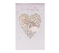 UK Greetings Biglietto di nozze per lui/lei/amico/a - Design cigno