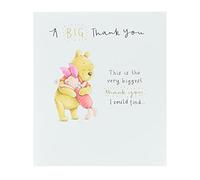 UK Greetings Biglietto di ringraziamento per bambini con Winnie the Pooh e Pimpi, 16cm x 18cm, Occasione Ringraziamenti