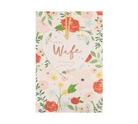 UK Greetings Biglietto di San Valentino per moglie, design floreale brillante