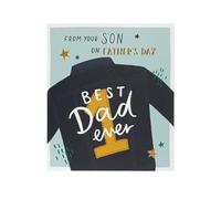 UK Greetings Biglietto per festa del papà da Your Son - Best Dad Ever Jacket Design