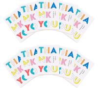 UK Greetings Confezione multipla di 10 biglietti di ringraziamento per lui/lei, con buste, design con lettere in grassetto