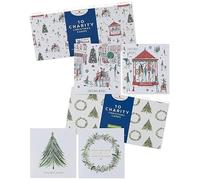 UK Greetings Confezione multipla di 20 biglietti di Natale per lui/lei/amico/a - 4 disegni con scatole ricordo