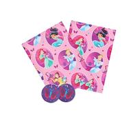 UK Greetings Disney Princess - Carta da regalo per bambine, multicolore