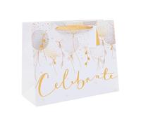 UK Greetings Grande sacchetto regalo per lui/lei/amiche, per compleanni, ringraziamenti e altri eventi - Design con palloncini