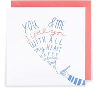 UK Greetings Kindred - Love You With all My Heart Note - Biglietto di San Valentino